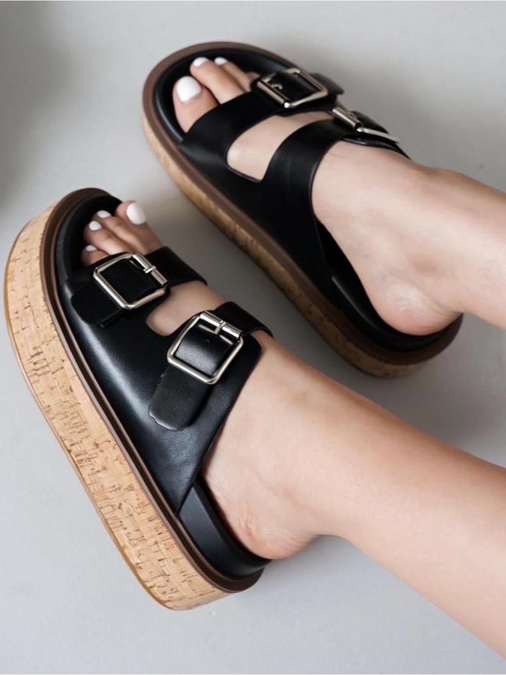 Project Cloud Size 10 Platform Sandals Insole Memory Foam Buckle Slide #1406